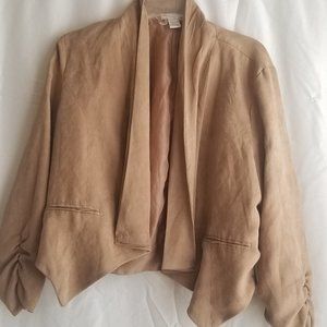 Poetry Tan Open Blazer Small